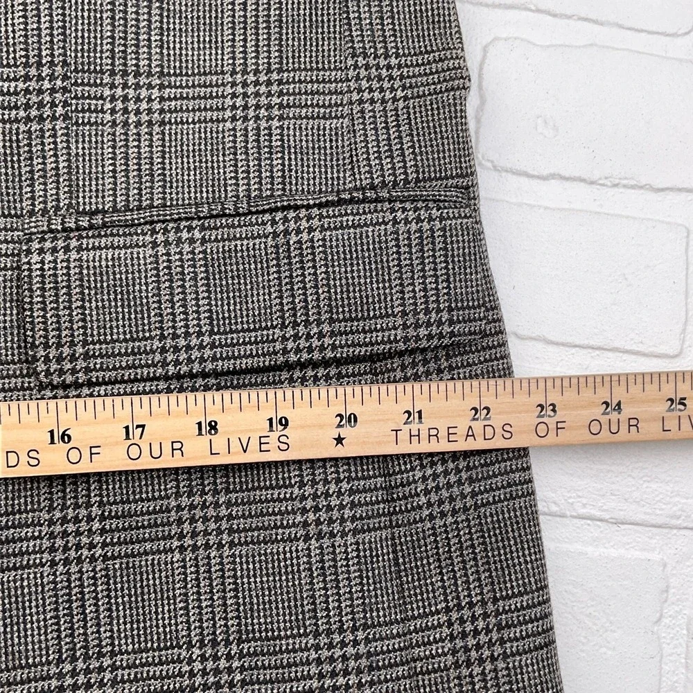 Geoffrey‎ Beene Blazer Mens 42L Gray Prince Edward Plaid Classic Wool Jacket